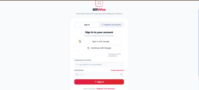 BillWise – screenshot 1