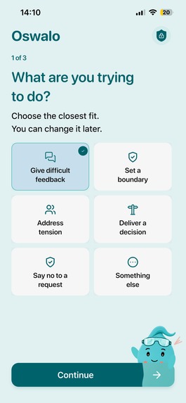 Oswalo: Rehearse hard conversations out loud – screenshot 2