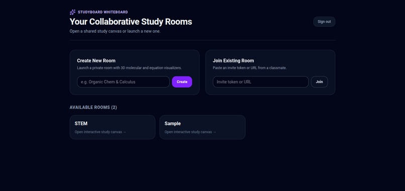StudyBoard – screenshot 2