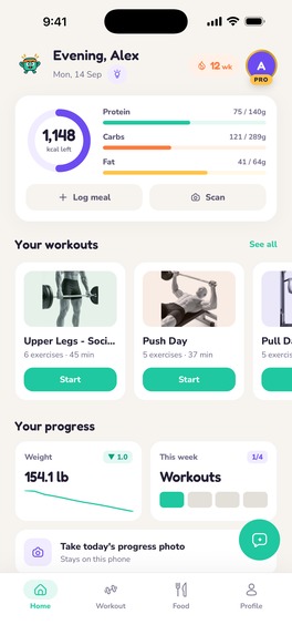 Panko: AI Fitness Coach – screenshot 7