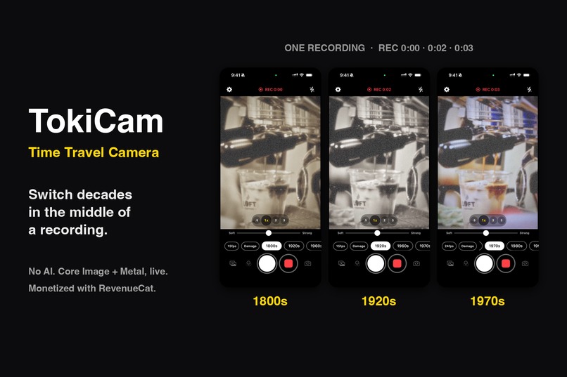 TokiCam — Time Travel Camera – screenshot 1