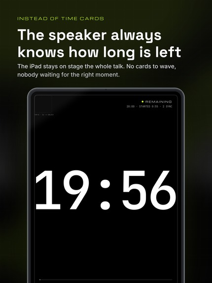 SpeakerTimer: Stage Clock – screenshot 1