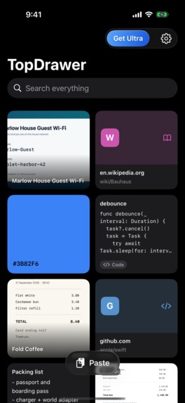 TopDrawer - Snippets & Files – screenshot 3