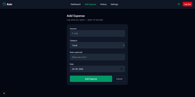 Koin-budget buddy – screenshot 1