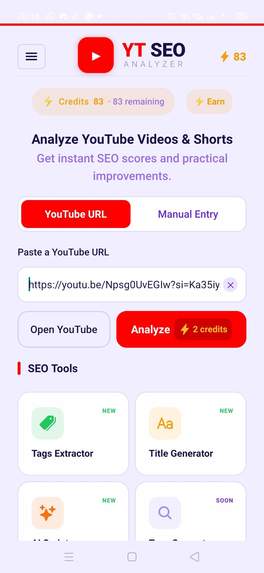 YTSEO: YouTube SEO AI Tool – screenshot 2