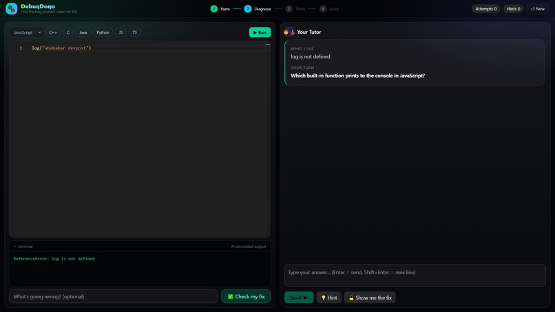 DebugDojo – screenshot 3