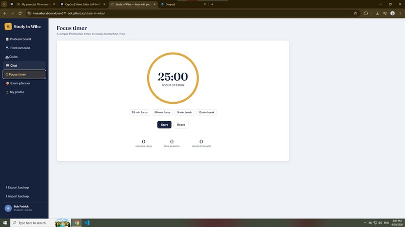 study in wibe – screenshot 2