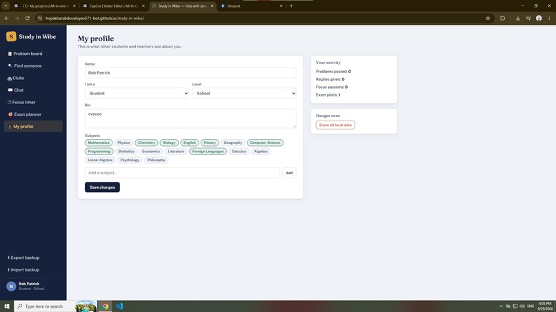 study in wibe – screenshot 3