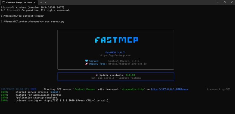 Context Keeper – screenshot 1