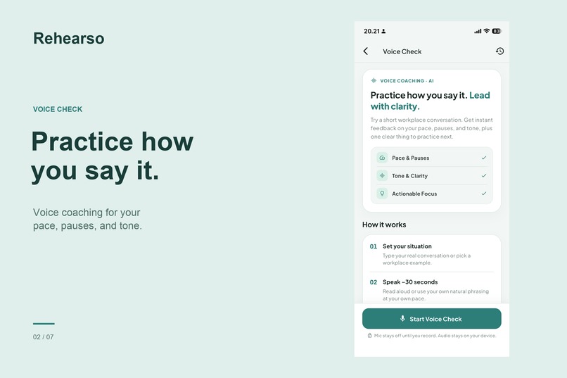 Rehearso: AI Leadership Coach – screenshot 2