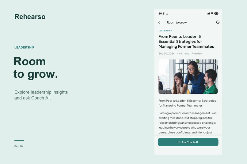 Rehearso: AI Leadership Coach – screenshot 4