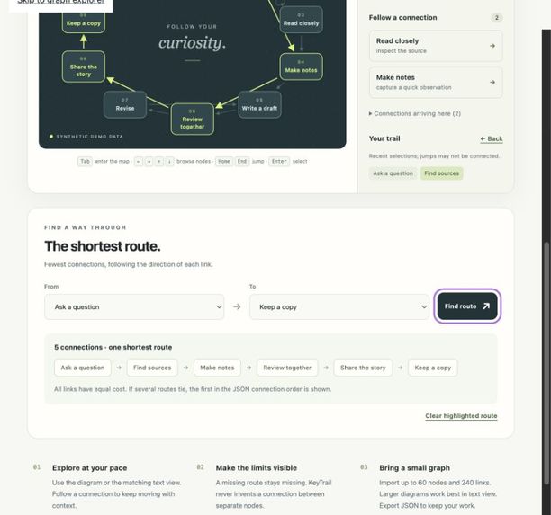 KeyTrail – screenshot 1