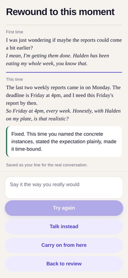 Rewind: Hard Conversations – screenshot 2