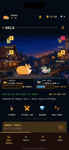 Chonky Corgo: Walking RPG – screenshot 1