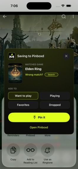 Pinboxd: Game Shelf & Hub – screenshot 1