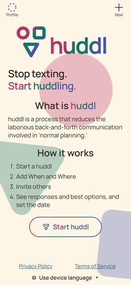huddl – screenshot 1
