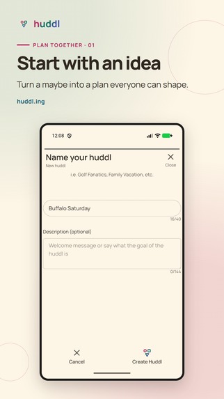 huddl – screenshot 2