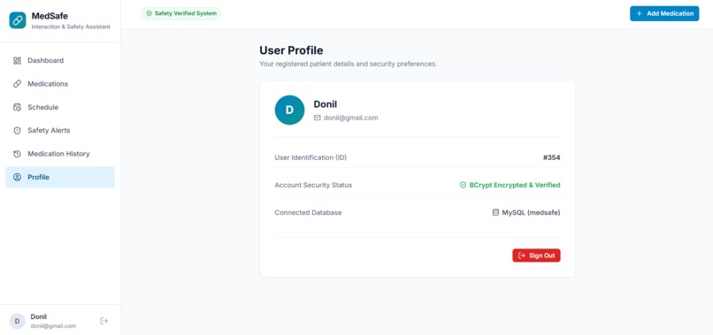 MedSafe – Medication Safety & Interaction Assistant – screenshot 3