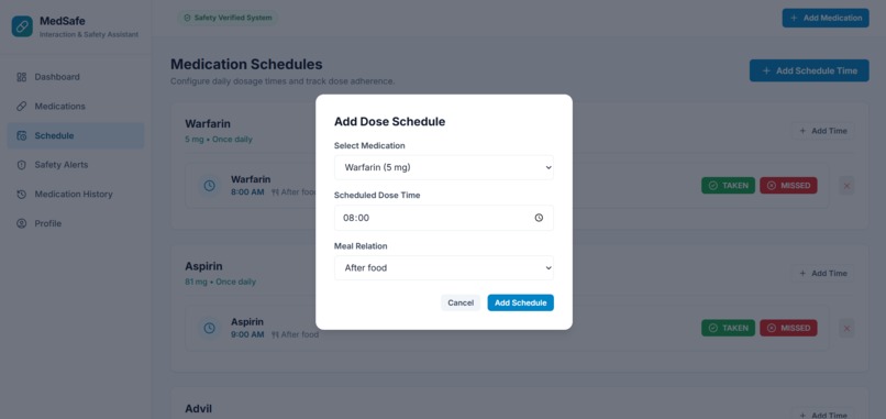 MedSafe – Medication Safety & Interaction Assistant – screenshot 5