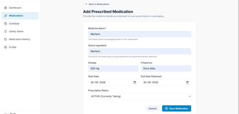 MedSafe – Medication Safety & Interaction Assistant – screenshot 6