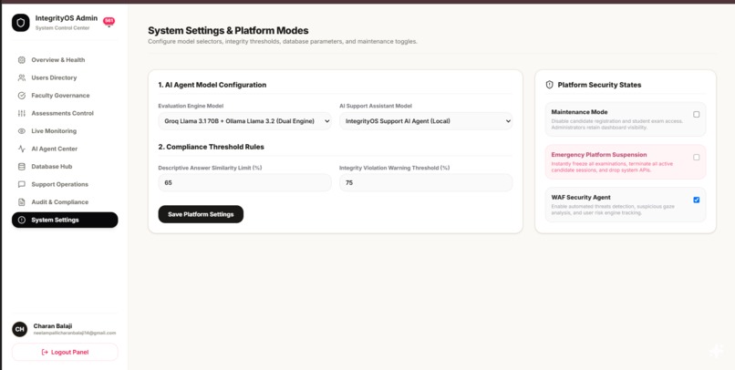Assessment Integrity OS- Procter Powered Ai-Agents  – screenshot 6