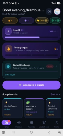 Lexora: AI Crossword & Word Games – screenshot 2