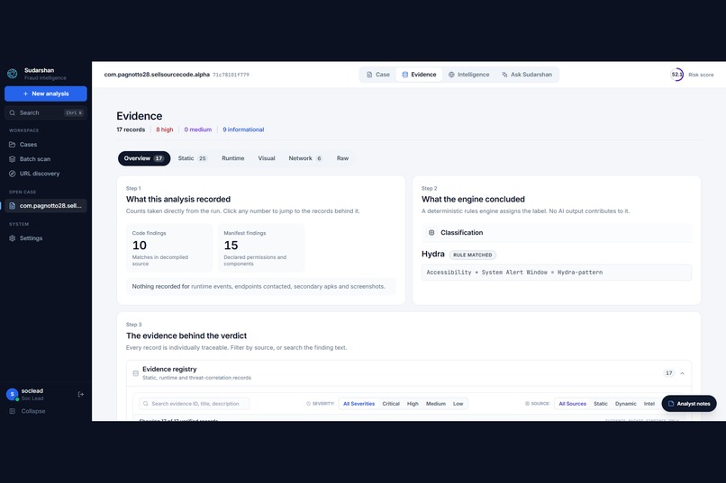 Sudarshan: Autonomous Banking Fraud Intelligence – screenshot 7