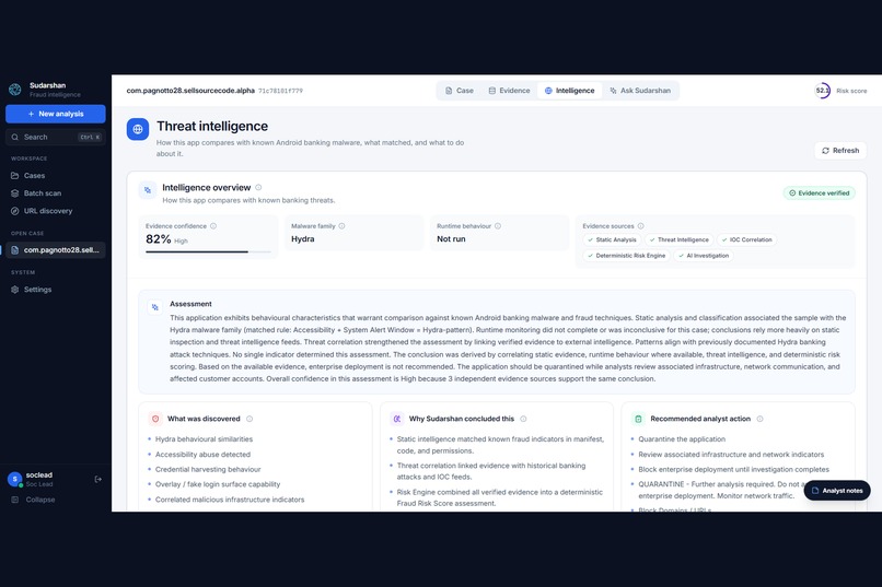 Sudarshan: Autonomous Banking Fraud Intelligence – screenshot 15