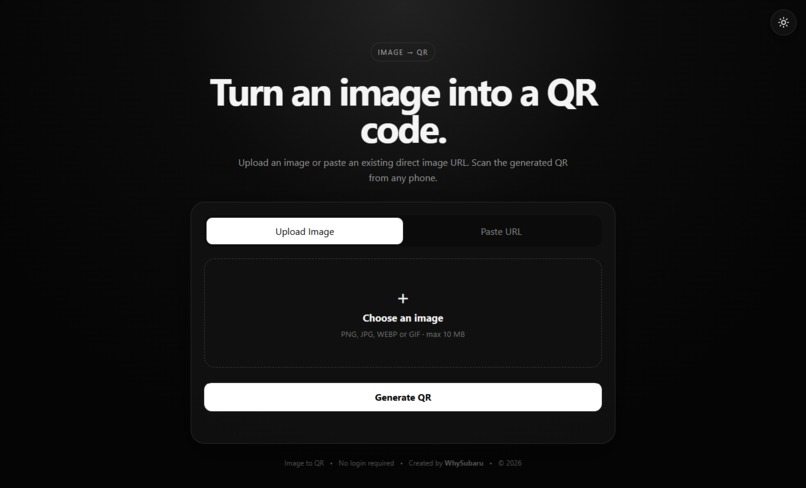 Turn an image into a QR code. – screenshot 1