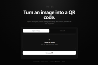 Turn an image into a QR code.