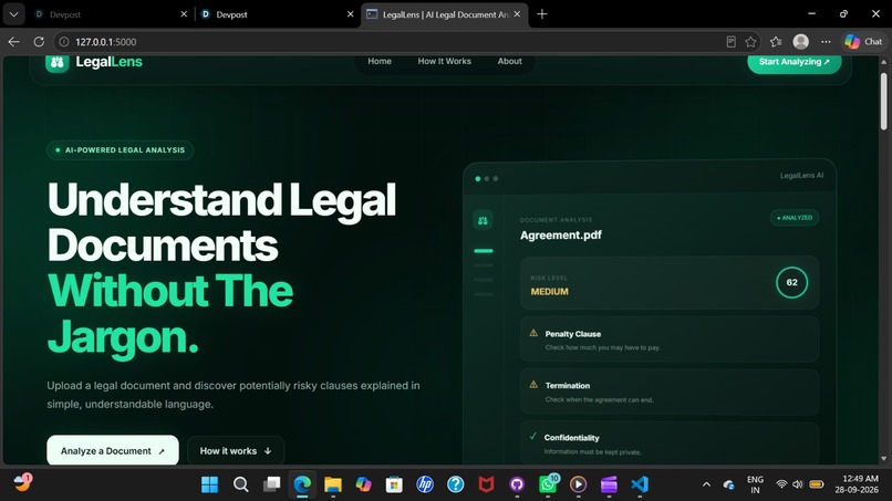 LegalLens – screenshot 1