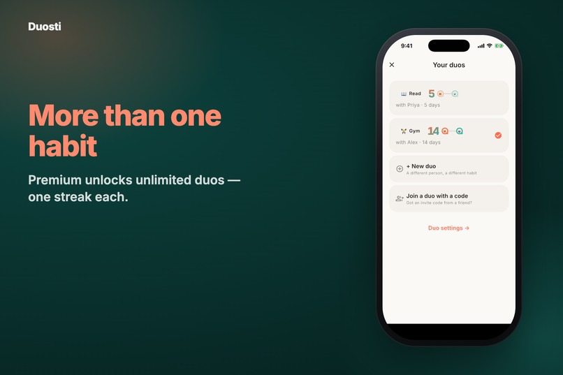 Duosti: Habit Tracker for Two – screenshot 6