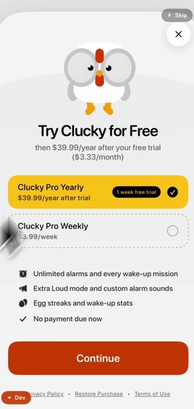 Clucky - Loud Alarm Clock – screenshot 5