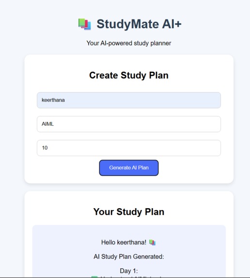StudyMate AI+ – screenshot 2