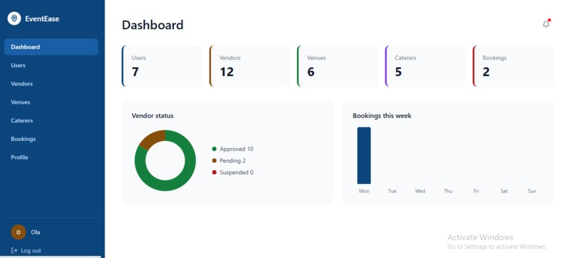 EventEase – Event Booking platform – screenshot 4