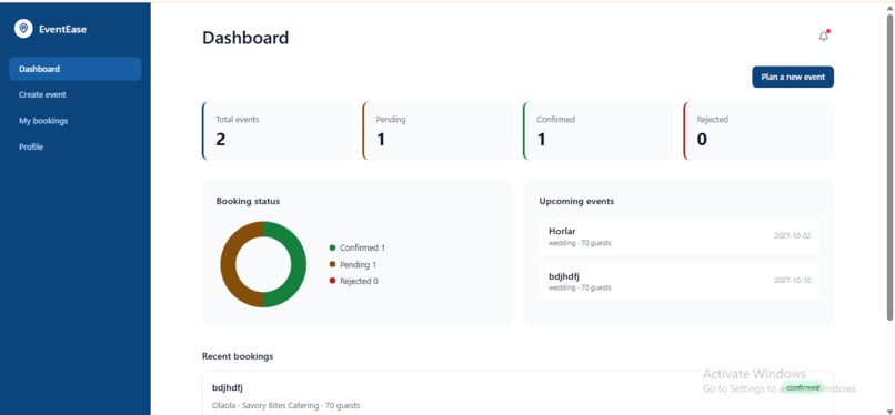 EventEase – Event Booking platform – screenshot 7