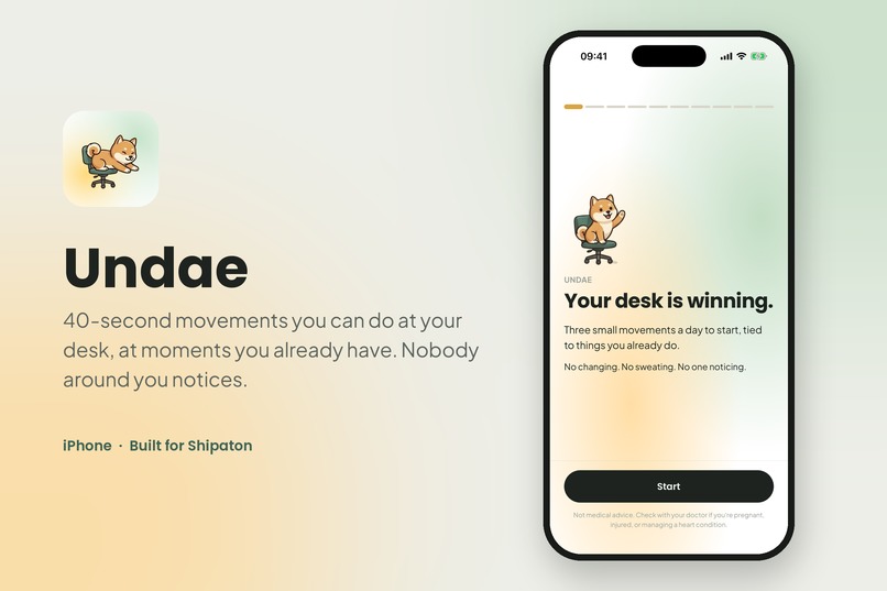 Undae: invisible movement breaks for desk workers – screenshot 1