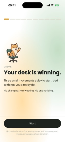 Undae: invisible movement breaks for desk workers – screenshot 13