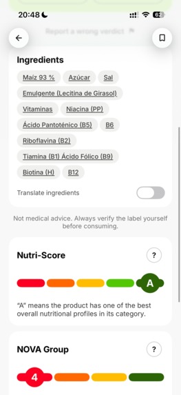 Chekio - AI Food Scanner – screenshot 2