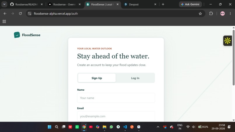 FloodSense – screenshot 1