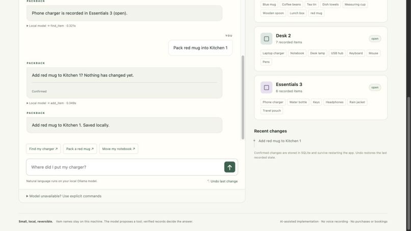 PackBack – screenshot 2