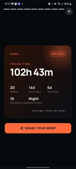 EXORA FOCUS – screenshot 1