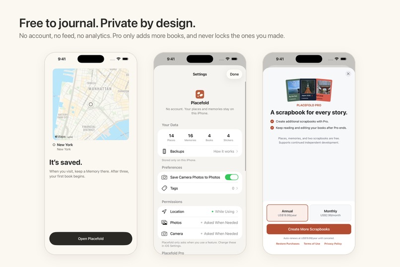 Placefold: Travel Journal – screenshot 8