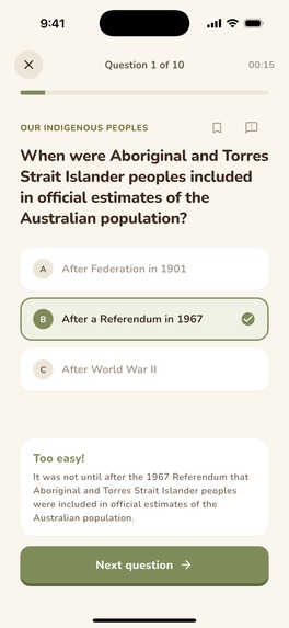 AU Citizenship Test Prep – screenshot 4