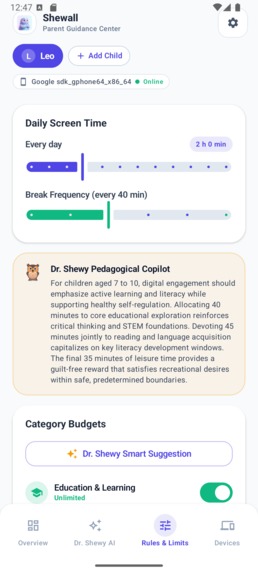 Shewall — Empathetic Screen Time & The Dopamine Bridge – screenshot 7