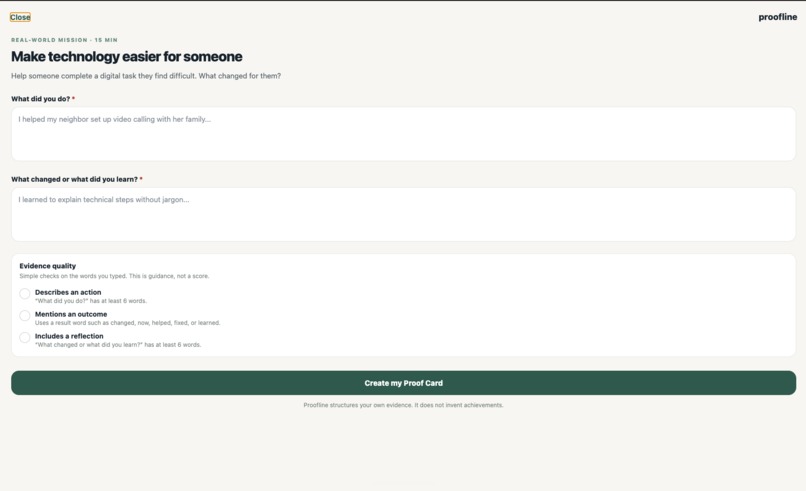 Proofline – screenshot 5