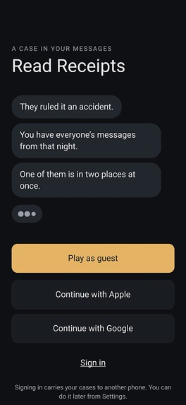 Read Reciepts – screenshot 1