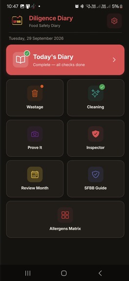 Diligence Diary: SFBB – screenshot 1
