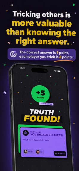 Gotcha: Bluff Party Trivia Game – screenshot 2