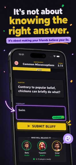 Gotcha: Bluff Party Trivia Game – screenshot 3